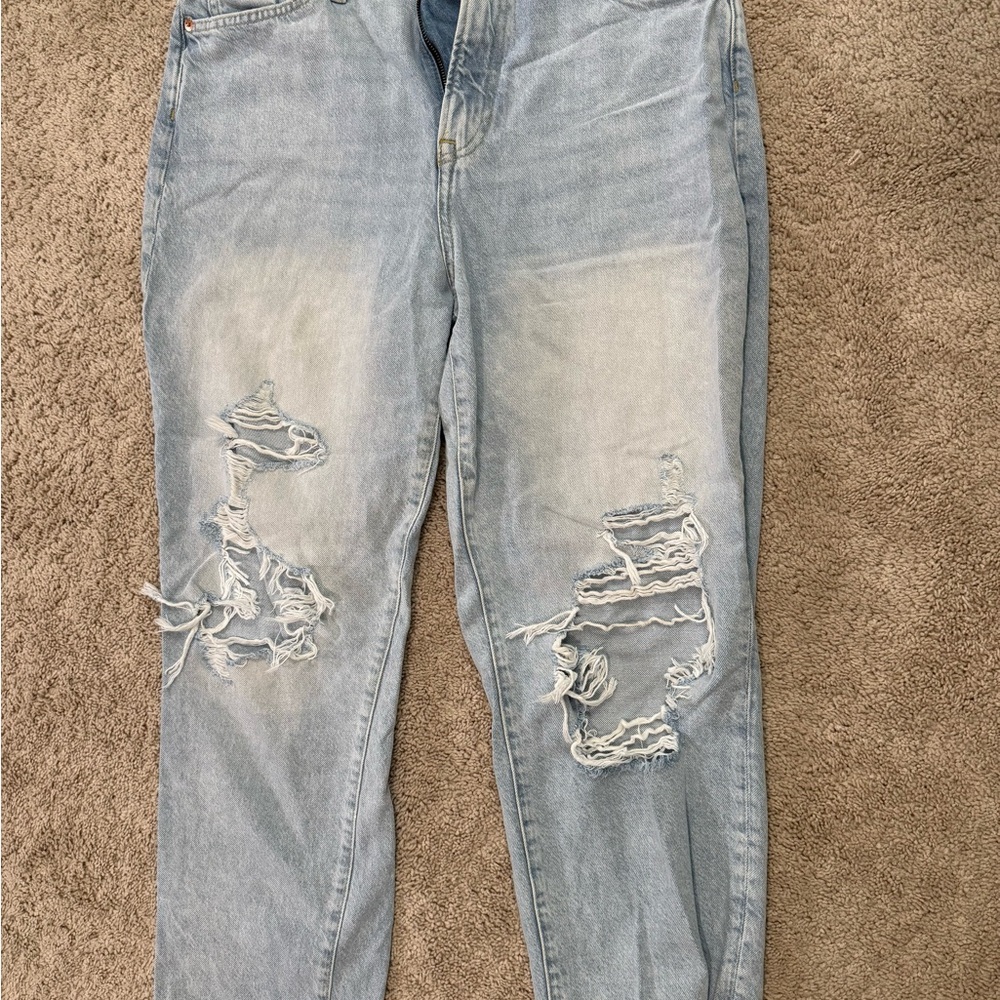 Distressed Light Blue Women's Jeans